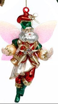 Fairy Santa Ornament  7-8"