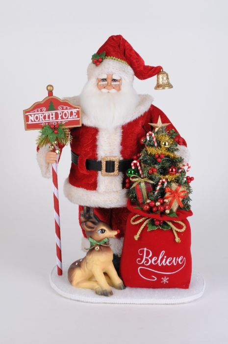 Lighted North Pole Magic Santa