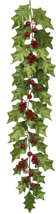 5.5' Grand Holly Garland (set of 2)