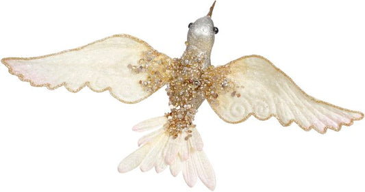 Glitter Hummingbird Clip 9 X 2.5'' (Set of 4) Multiple Colors Available