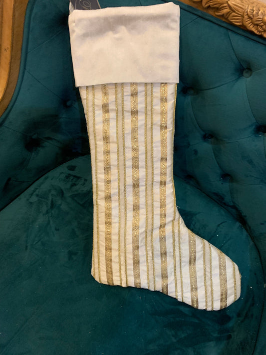 Stockings, Ivory Velvet Elegance Stocking