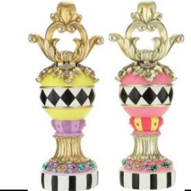 Jeweled Harlequin Finial 14.5"