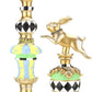 Jeweled Whimsical Rabbit 17-25''set of 2