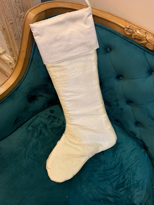 Stockings, Ivory Velvet Elegance Stocking