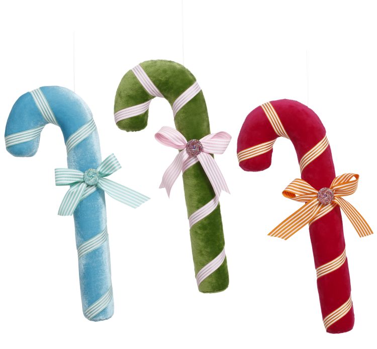 Candy Cane Ornament 14'' (set of 3)