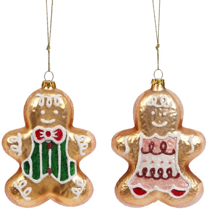 Gingerbread Ornament 4'' (Set of 2)