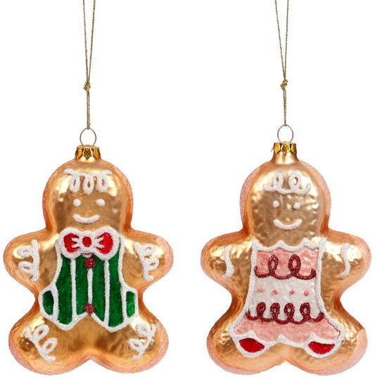 Gingerbread Ornament 4'' (Set of 2)