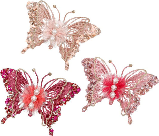 Butterfly W/ Clip - Set of 3