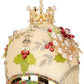 Faberge Jewel Egg Orn, Green/Ivory