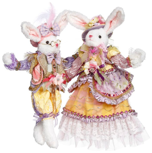 Mr. & Mrs. Cottontail Rabbit, SM, Assortment of 2, 11-13"