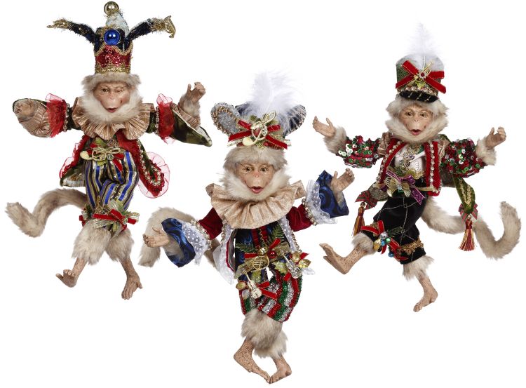 Magical Musical Monkey, Assortment of 3, SM - 12-15"