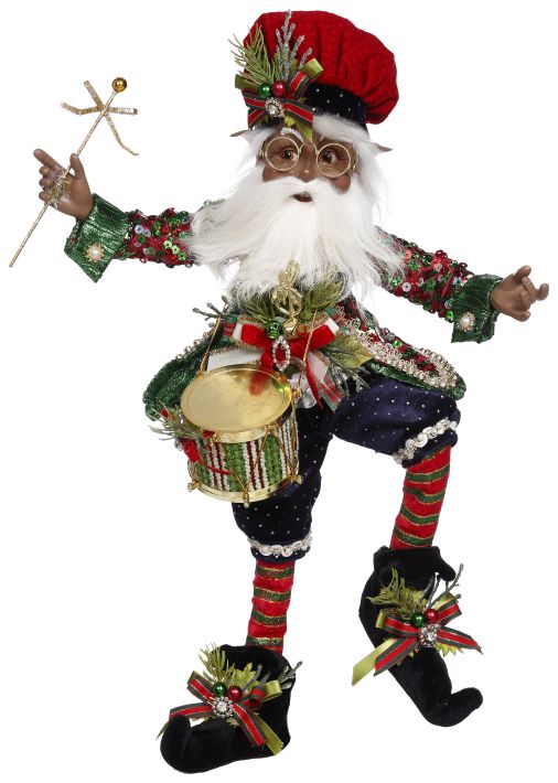 African American North Pole Little Drummer Boy Elf, MED - 17 Inches