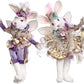 Lavender Mr. & Mrs. Festive Rabbit Fairy, MED 17'', ASST OF 2