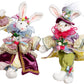 Mr. & Mrs. Cottontail Rabbit, SM 10-12'', Set OF 2,