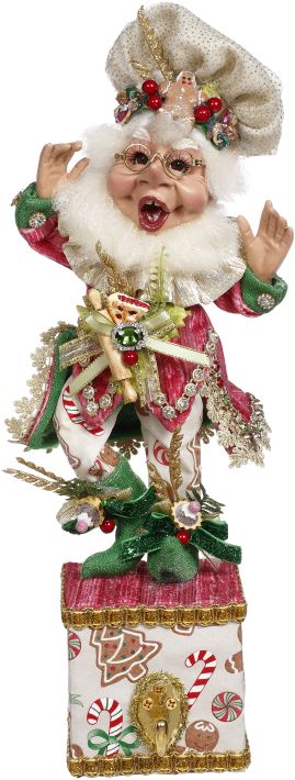 Pastry Maker Elf Stocking Holder 14"