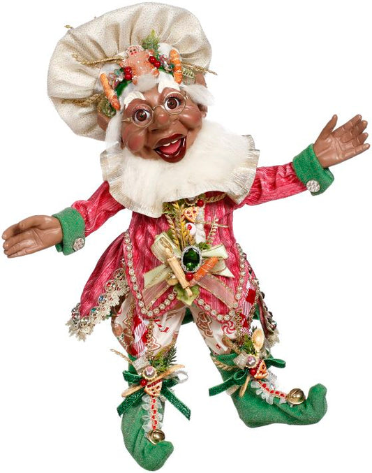 African American Pastry Maker Elf, MED 18''