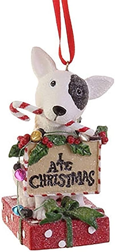 Dog Ornament — I Ate The Tree—3.7" Christmas Ornament