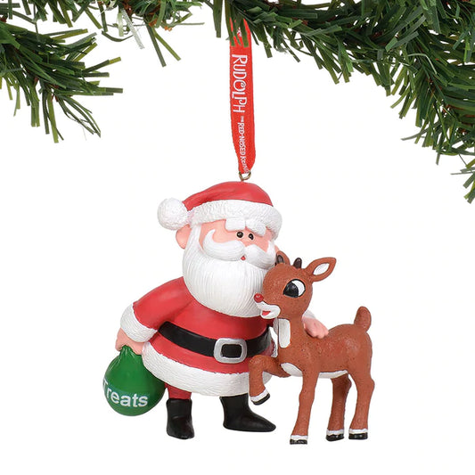 Rudolph and Claus Ornament