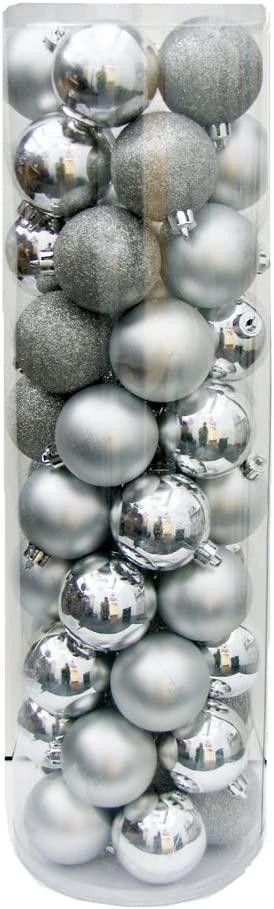 Shatterproof 50-Piece Ball Ornament Set, 60mm