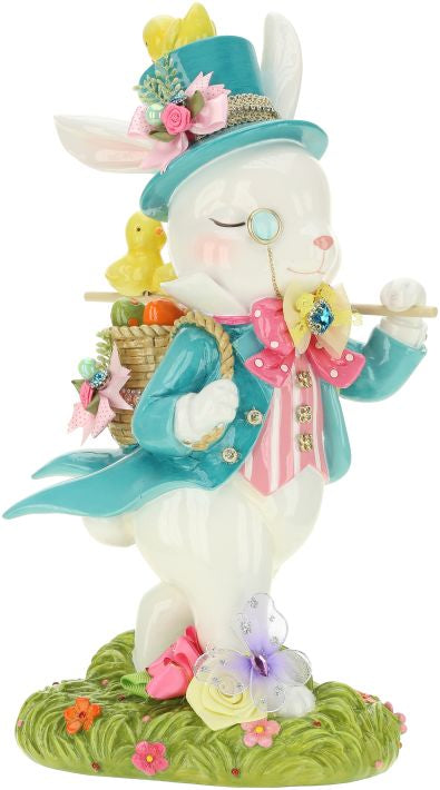 Jeweled Rabbit with Chicks 14''