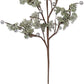 28 Inch Green Glittered Stem with Silver Beads (set of 6)