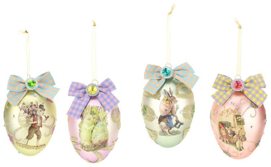 Easter rabbit ornament box of 4, Easter Eggs
