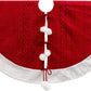Tree skirt, Red Acrylic Pom Pom Tree Skirt