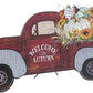 Painted wood truck with Fall filled bed cutout