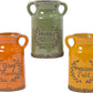 Set of 3 Assorted 7.8" H Ceramic Harvest Vase