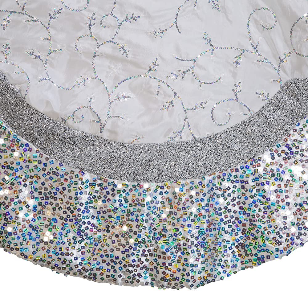 Tree skirt, 60" Silver Treeskirt