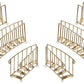 Set/6 GOLD Grand Xmas Staircase