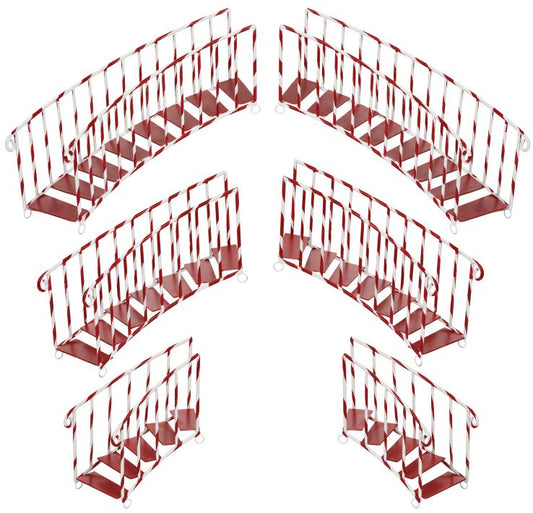 Set/6 Red Grand Xmas Staircase
