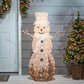 48"H Electric Lighted White Snowman