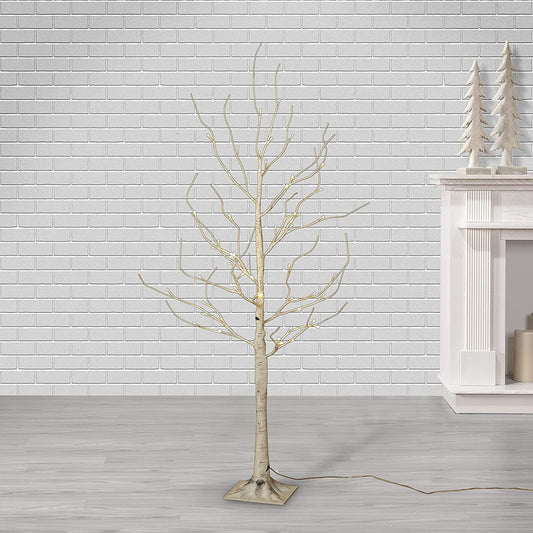 4' Electric Birch LED Lighted Tree