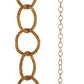 5' Gold Glittered Chain Garland