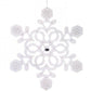 18" Plastic Metallic Finish Snowflake Ornament