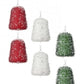 4" Ice Gumdrop Ornament 3 Clr Asst 6 pieces