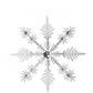 12" Acrylic Frosted Tip Snowflake Ornament