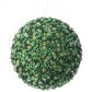 5.5" Green Diamond Ice Beaded Ball Ornament