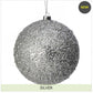 4" Beaded Metallic Ball Ornament