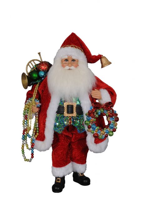 Beads with Wreath Santa