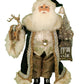 Lighted Woodland Emerald Santa, Green