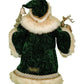 Lighted Woodland Emerald Santa, Green