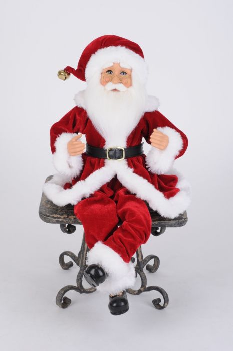 Traditional Pose-able Santa (Set of 2)