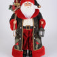 Lighted Cardinal Woodland Santa