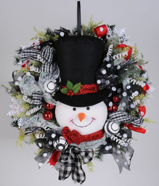 Snowman Wreath