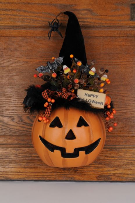 Lighted " Happy Halloween" Door Decor