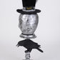 Silver Skull Pedestal