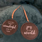 Beaded hanging ornament/sign