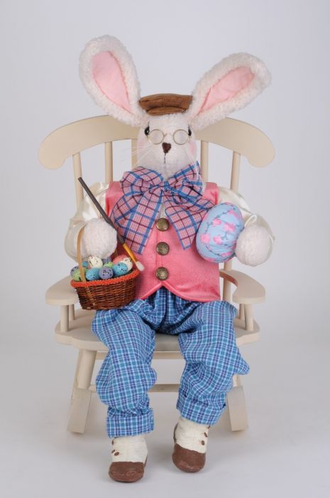 Artist Bunny with Chair